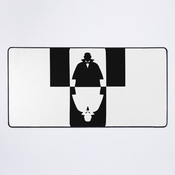 Item preview, Dracula Silhouette Mirrored Black & White designed and sold by trudolphi.