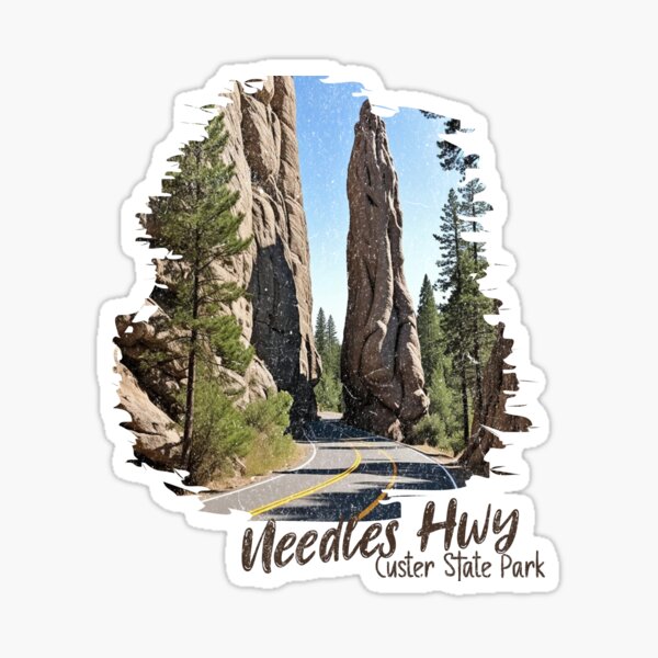Item preview, Needles Hwy Custer State Park South Dakota Black Hills Scenic Byway Rugged Granite Mountains 14 Miles designed and sold by LaughinSquirrel.