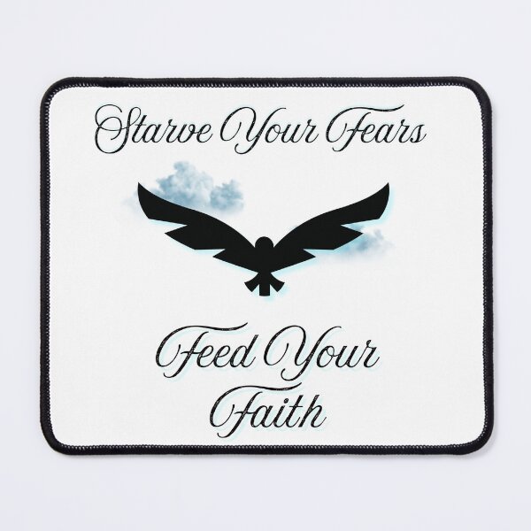 Item preview, Starve your fears / feed your faith designed and sold by StikEmUp Stickers .