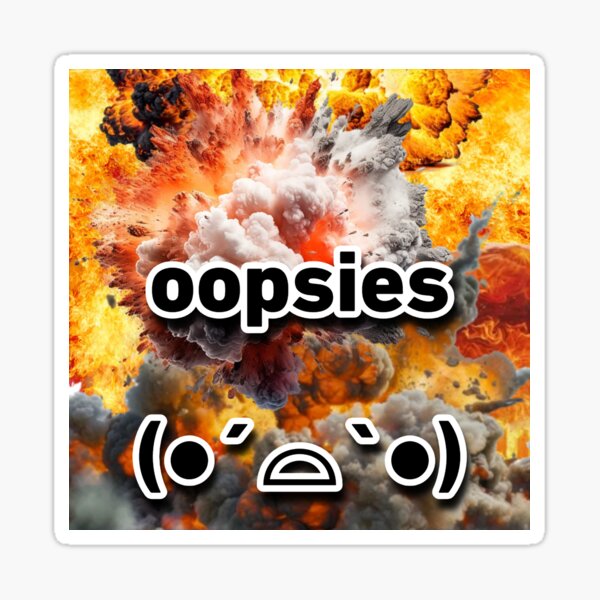 Vista previa del artículo con la obra «oopsies», diseñado y vendido por GoatDesigns76.