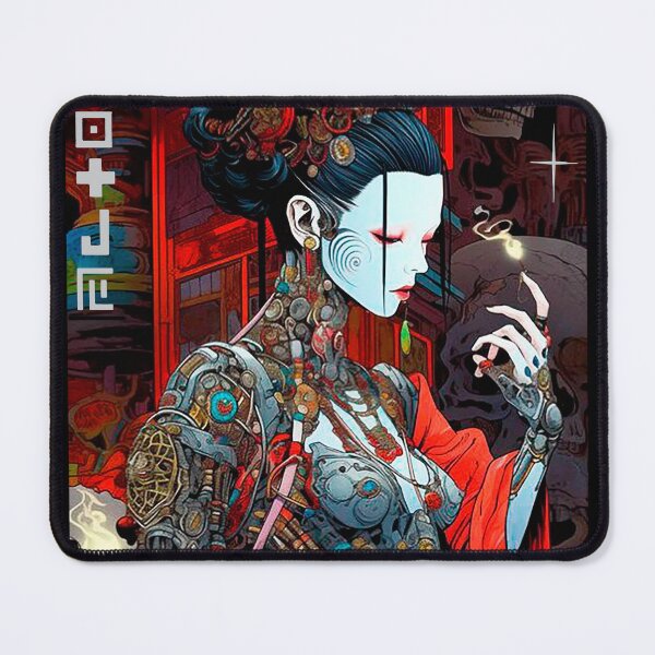 Artikelvorschau, Ästhetische dunkle Geisha Vaporwave Cyborg entworfen und verkauft von ShurikenStar.