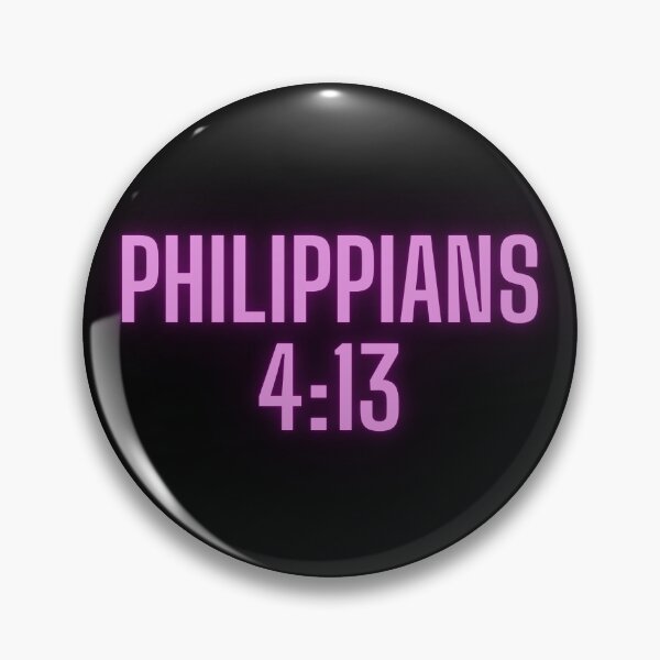 Artikelvorschau, Philipper 4:13 Purple Glow Text entworfen und verkauft von Julie Leisure Gardening.