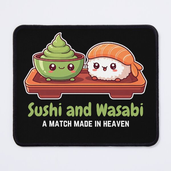 Item preview, Sushi and wasabi - Japanese food designed and sold by Spreading Smile.
