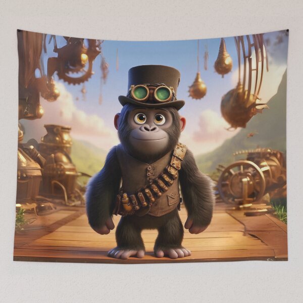 Item preview, Steampunk Gorilla designed and sold by Sillytoe.