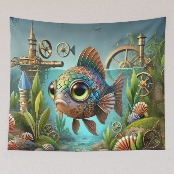 Item preview, Steampunk Gourami Fish designed and sold by Sillytoe.