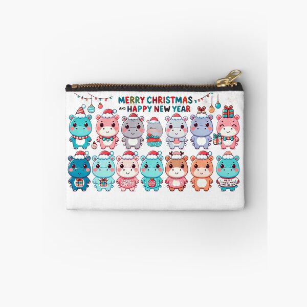 Item preview, Little hippoes in Christmas season, Hood, long sleeve,Moodeng,sweater designed and sold by THESRICHA65.