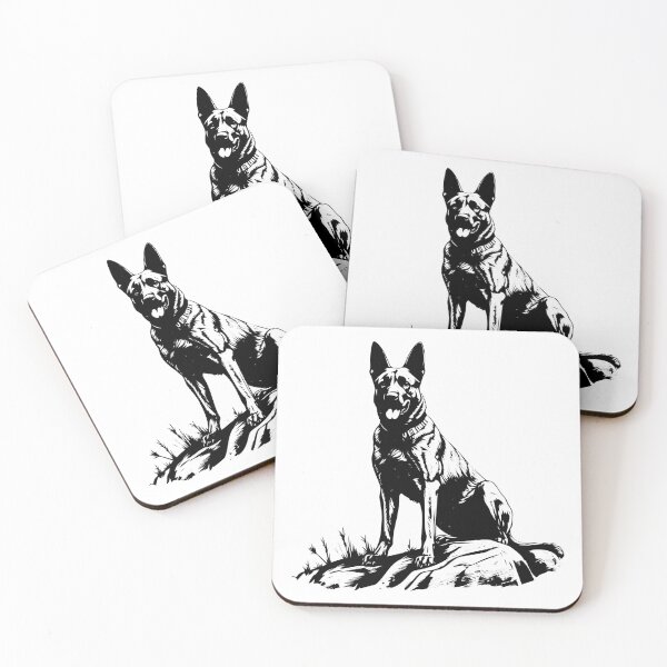 Item preview, Belgian Malinois Shepherd Guard Dog K9 Intelligent Police Canine designed and sold by inkoutninja.