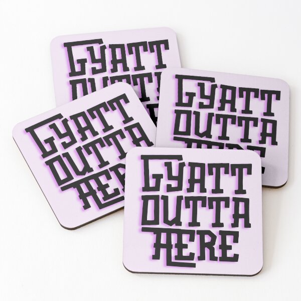 Item preview, GYATT  Outta Here! (Black Type) designed and sold by ArtofMac.