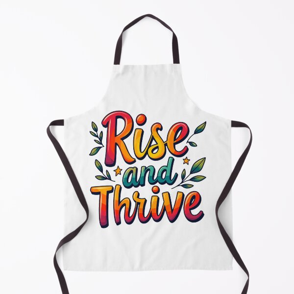 Item preview, Rise and Thrive Motivational Quote designed and sold by ThreeftlyPicks.