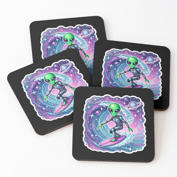 Item preview, alien surfing designed and sold by EuropeanPrints.