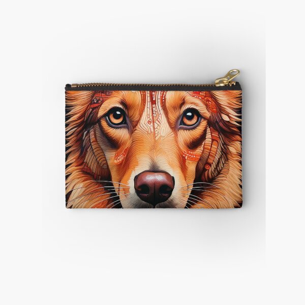Item preview, Dog with mosaic in natural colors designed and sold by tribal-fiction.