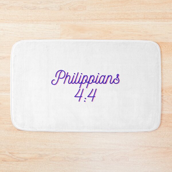 Item preview, Philippians 4:4 Blue Text  designed and sold by Julie Leisure Gardening.