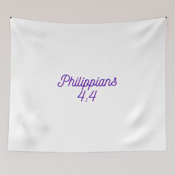 Item preview, Philippians 4:4 Blue Text  designed and sold by Julie Leisure Gardening.