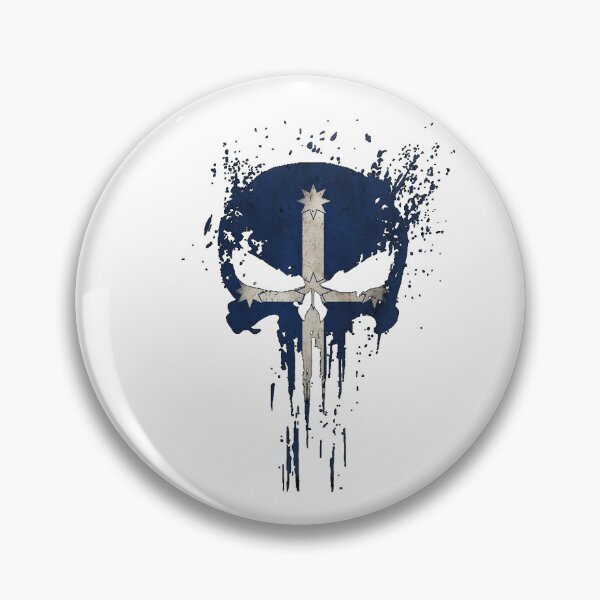 Item preview, Punisher Skull Eureka Stockade Hanging Flag Design designed and sold by WarriorPeons.