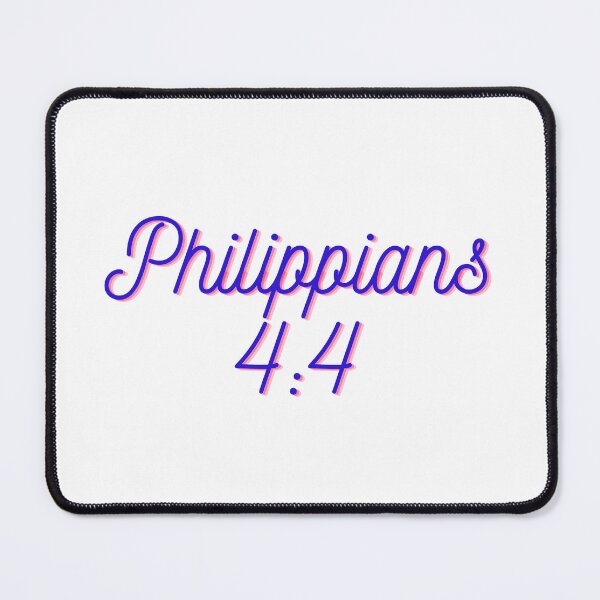 Item preview, Philippians 4:4 Blue Text  designed and sold by Julie Leisure Gardening.