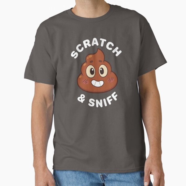Scratch & Sniff Poop Emoji [ Does NOT actually smell ] Classic T-Shirt