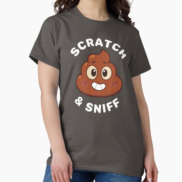 Scratch & Sniff Poop Emoji [ Does NOT actually smell ] Classic T-Shirt