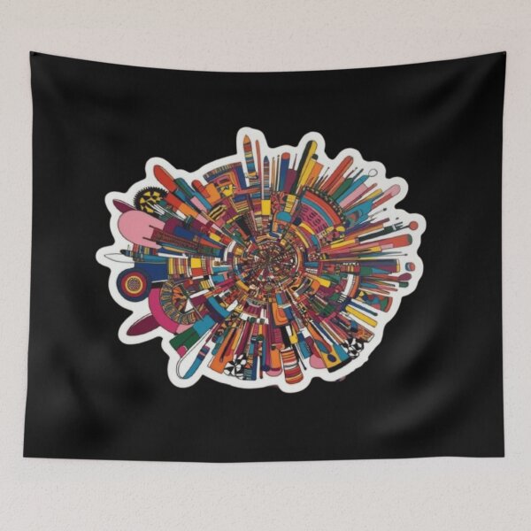 Item preview, Vibrant Vortex designed and sold by StickersRyous.