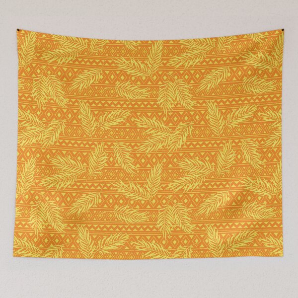 Item preview, Boho jungle pattern - yellow and orange  designed and sold by PP-Patterns.