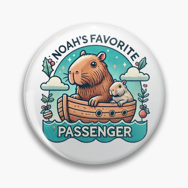 Item preview, Capybara Noah's Favorite Passenger | Christian Animal Humor designed and sold by Blessed Be Your Name.