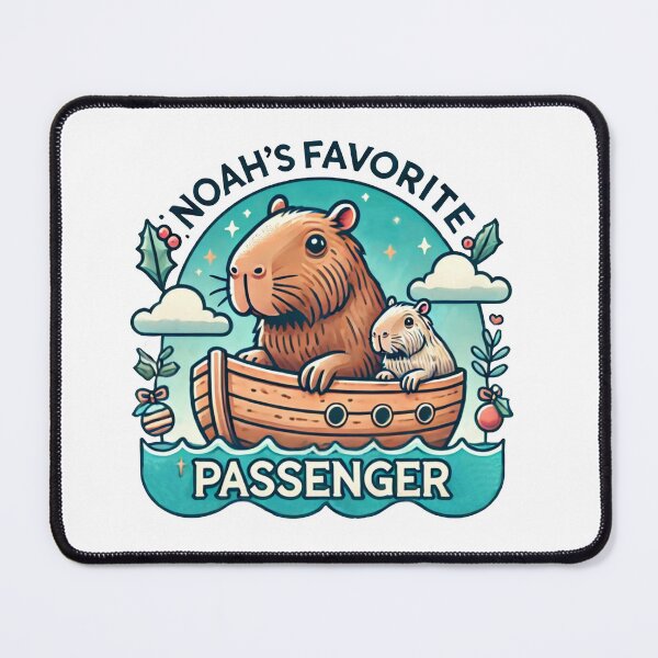Item preview, Capybara Noah's Favorite Passenger | Christian Animal Humor designed and sold by Blessed Be Your Name.