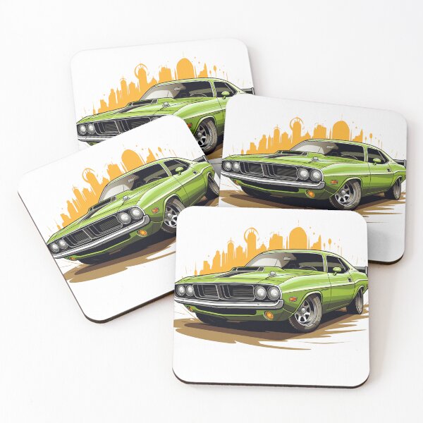 Item preview, Green Muscle Car designed and sold by Printinkverse.