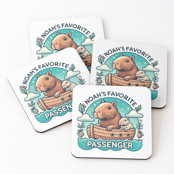 Item preview, Capybara Noah's Favorite Passenger | Christian Animal Humor designed and sold by Blessed Be Your Name.