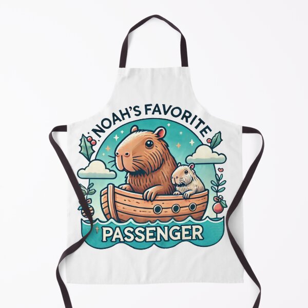 Item preview, Capybara Noah's Favorite Passenger | Christian Animal Humor designed and sold by Blessed Be Your Name.