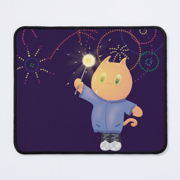 Item preview, Bonfire Night, Guy Fawkes Night Cute Cat with Sparkler designed and sold by Catphonesoup.