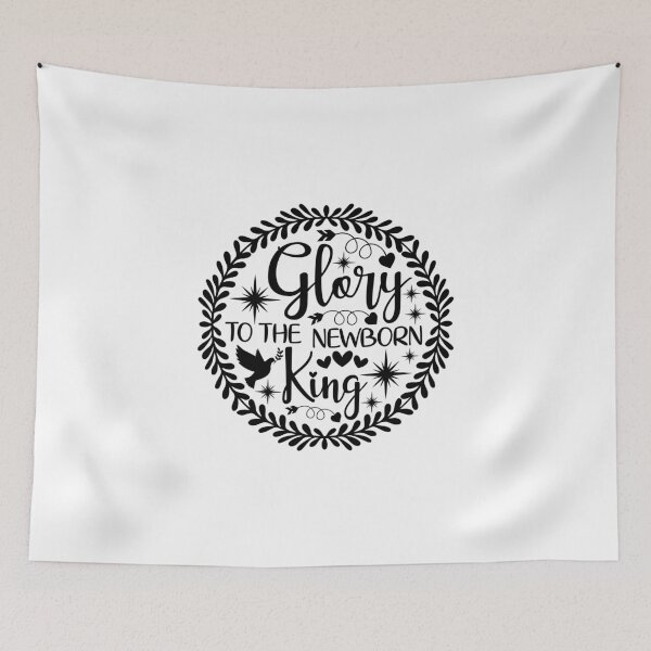 Item preview, Glory to the Newborn King designed and sold by simplydesignart.