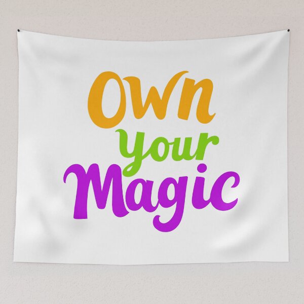 Item preview, Own Your Magic Empowering Quote designed and sold by ThreeftlyPicks.
