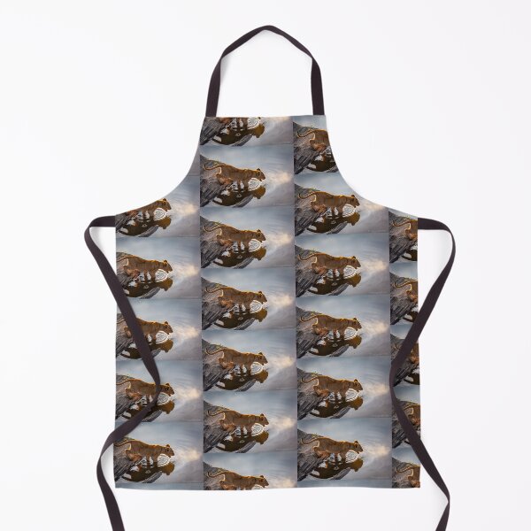 Item preview, Lion cub has respect for the water designed and sold by Ingo Gerlach.