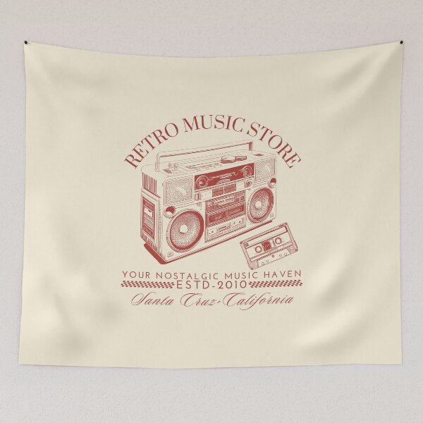 Item preview, Retro music store designed and sold by Peerless-Prime.