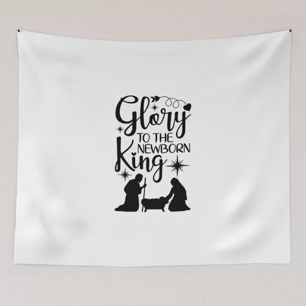 Item preview, Glory to the Newborn King designed and sold by simplydesignart.