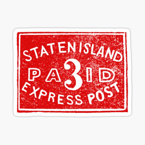 Aperçu de l'œuvre Poste express de Staten Island en 1849 créée et vendue par historicimage.