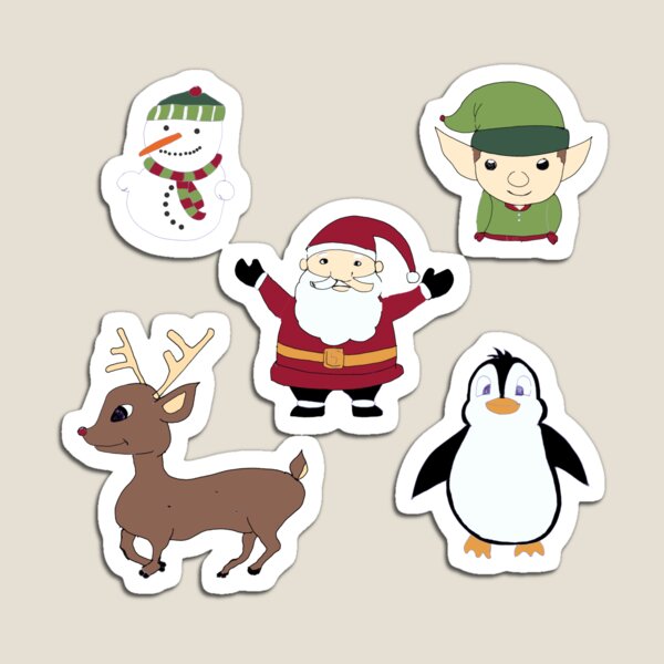 Aperçu de l'œuvre Pack de personnages de Noël de Papa créée et vendue par PapaDraws.