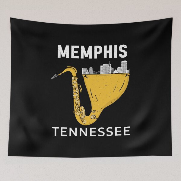 Item preview, Memphis Skyline Souvenir Saxophone Jazz Music Tennessee designed and sold by DSWShirts.