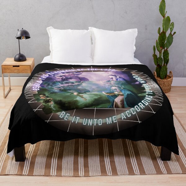 Item preview, Vaporwave Pittoni's Annunciation Luke 1:38 designed and sold by UB--Designs.
