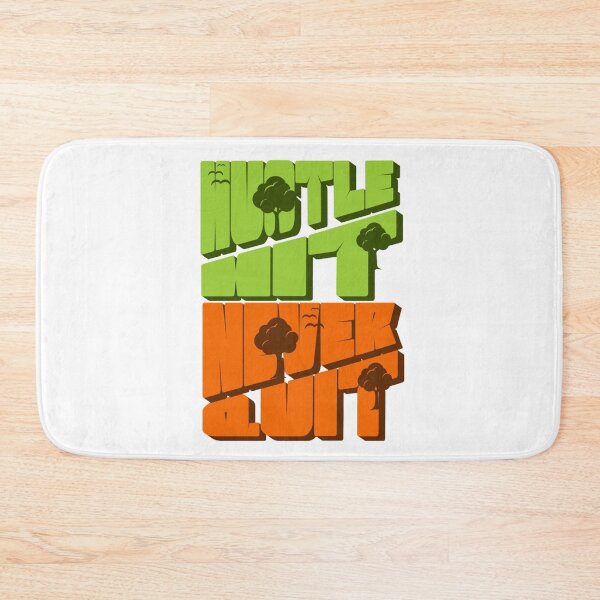 Item preview,  "Hustle, hit, never quit." designed and sold by Aseelomer479.