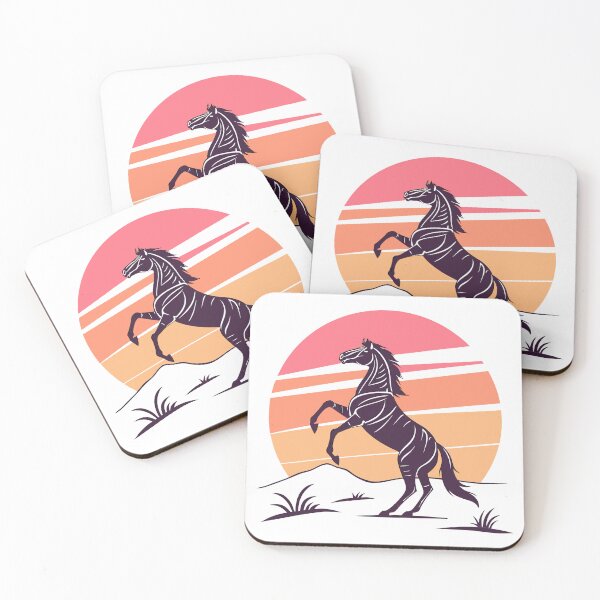Item preview, Venom Horse Art, Retro Sunset designed and sold by graphic-genie.