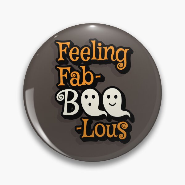Item preview, 'Feeling Fab-BOO-Lous' Cute Halloween Ghost Typography designed and sold by trepiu.