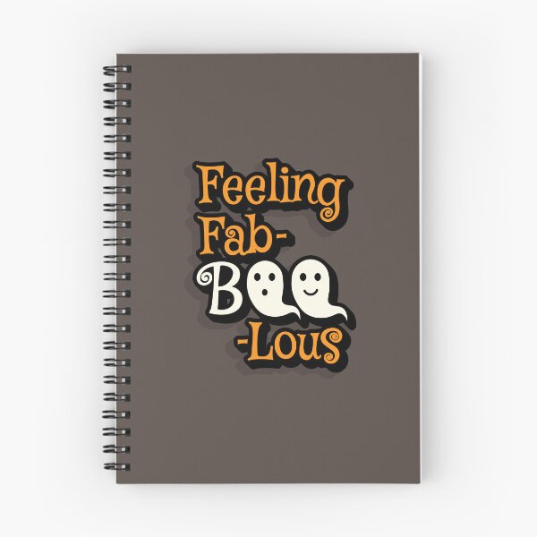 Item preview, 'Feeling Fab-BOO-Lous' Cute Halloween Ghost Typography designed and sold by trepiu.