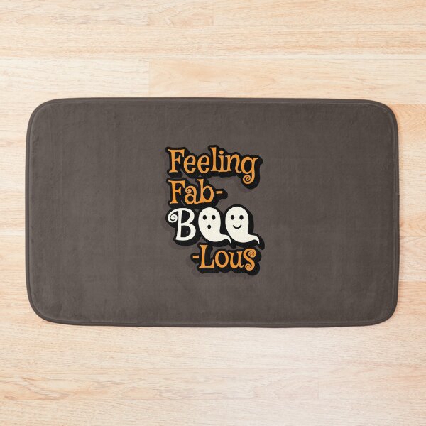 Item preview, 'Feeling Fab-BOO-Lous' Cute Halloween Ghost Typography designed and sold by trepiu.