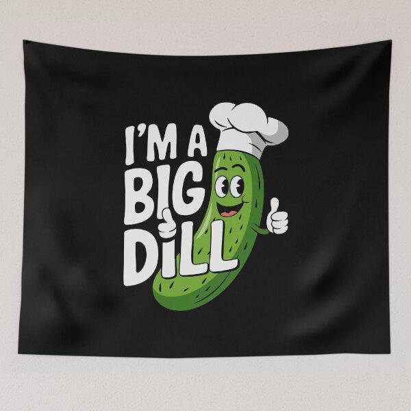 Item preview, Pickle Pun Gift for Foodie, Funny Big Dill Design, Cute Humor Chef designed and sold by w1ckerman.