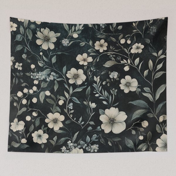 Item preview, Dark Vintage Watercolor Midnight Floral designed and sold by GrinGalore.