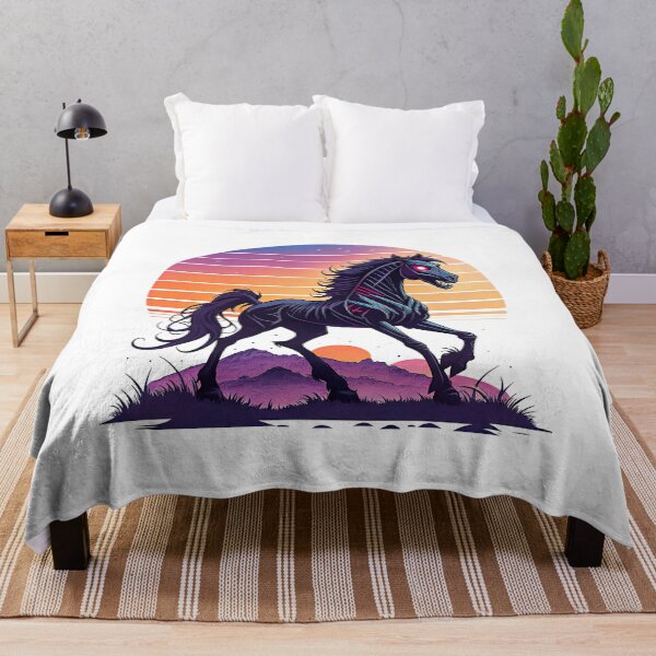 Item preview, Venom Horse Art, Retro Sunset designed and sold by graphic-genie.