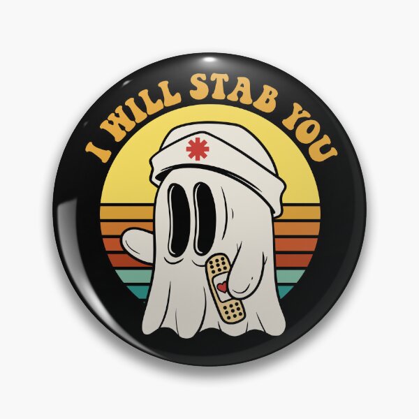 Artikel-Vorschau von Ich werde dich erstechen Ghost Nurse Lustige RN Halloween Ghost Nurse Gear, designt und verkauft von DynamicDesign.