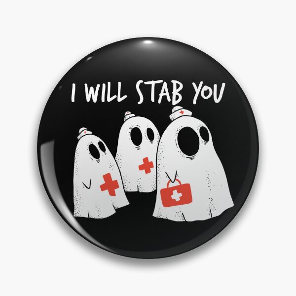 Artikel-Vorschau von Ich werde dich erstechen Ghost Nurse Lustige RN Halloween Ghost Nurse Gear, designt und verkauft von DynamicDesign.