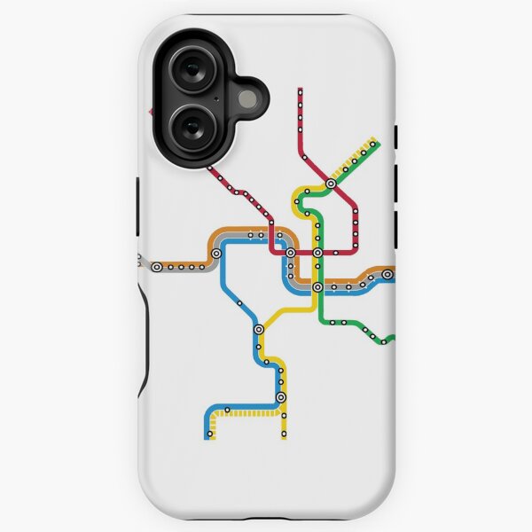 Vista previa del artículo con la obra «Mapa del metro de Washington DC», diseñado y vendido por memster822.