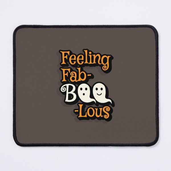 Item preview, 'Feeling Fab-BOO-Lous' Cute Halloween Ghost Typography designed and sold by trepiu.